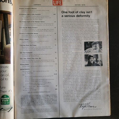 Vintage Life Magazine Israel Olympic Tragedy Jon Voight September 15, 1972 - Imagen 6 de 7
