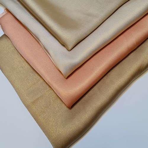 Weicher Schimmer Gold Folie Krepp Material Drapierung Kleid Handwerk Kostüm Stoff 44" Meter - Bild 1 von 16