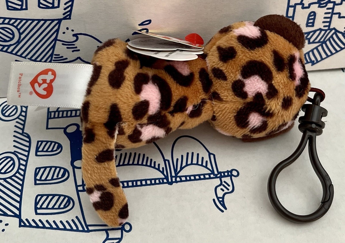 Ty Mini Boos Clips – Schlüsselanhänger „Glamour“ (Leopard), Mit Quaste, Niedlich & Glitzernd