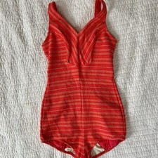 Jantzen Vintage Retro One-Piece Playsuit 50s 60s Bathing Swimsuit