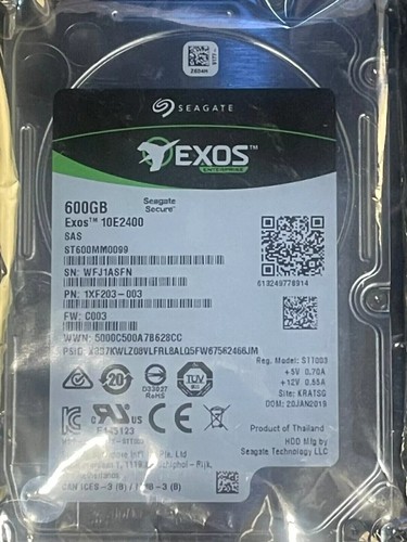 ST600MM0099 New Seagate 600GB 10K RPM 12GB/S SAS 2.5" HDD - Picture 4 of 6