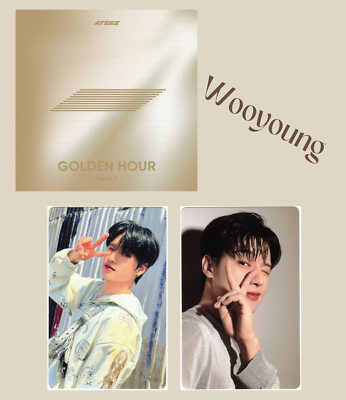 Ateez Wooyoung Golden Hour Part 1 Poca Version Original Photocards