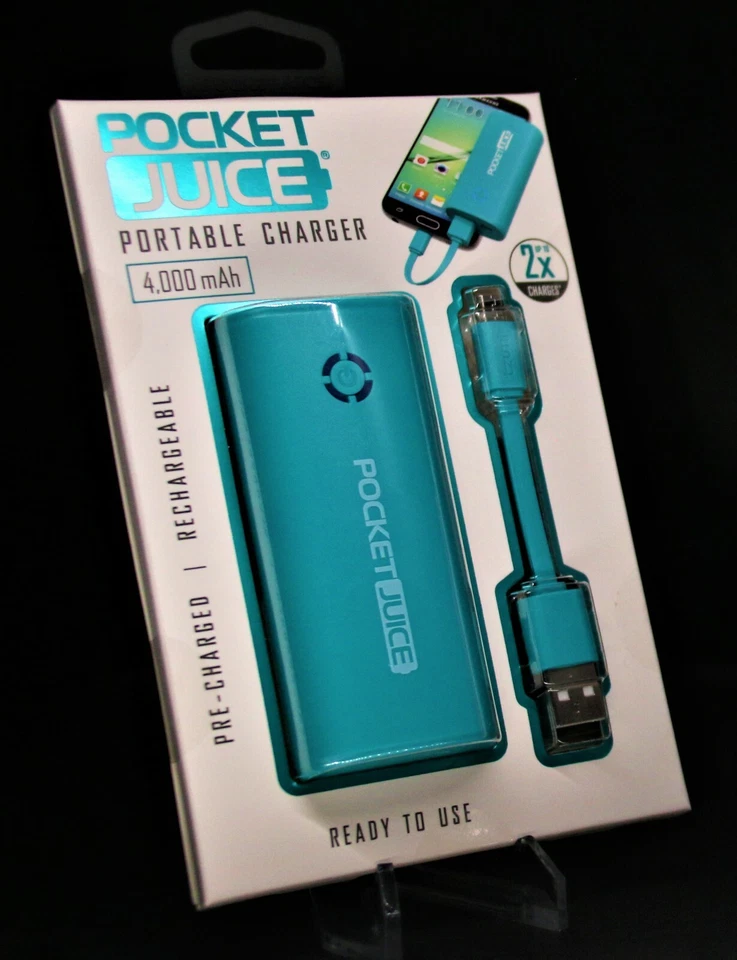 NEW Tzumi Pocket Juice 4000mAh Portable USB Phone Charger 5V Fast Mini Universal - Image 3 of 4