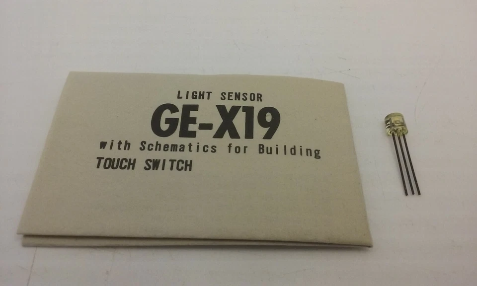 GENERAL ELECTRIC GE-X19 LIGHT SENSOR W/SCHEMATICS FOR BUILDING TOUCH SWITCH NNB - Image 2 of 4