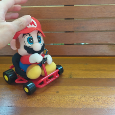 Super Mario Kart Mario Plush Doll Takara 1993 Vintage Toy Japan w