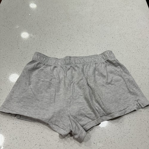 Pink Victoria Secret Sleepwear Shorts Womens S Gray White Logo Casual Cotton - Picture 4 of 13