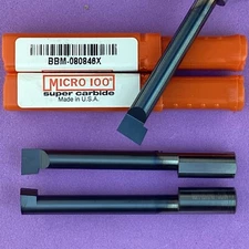 MICRO 100   BBM - 080846X  7mm Carbide Boring Bar; 8mm Shank AlTiN🎯Machinist