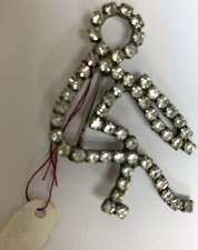 BRILLIANT Crystal SKATE Sit Spin Skating Lapel Pin New
