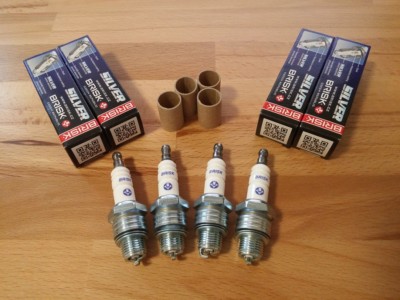 4x BRISK YS Silber Upgrade Zündkerzen passt: Yamaha RD500LC y1984-1987