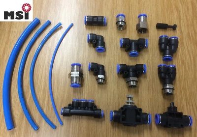 MSI Pneumatik Steckverteiler Verschlußstopfen Aufschraubverschraubung T Stück w. IQS