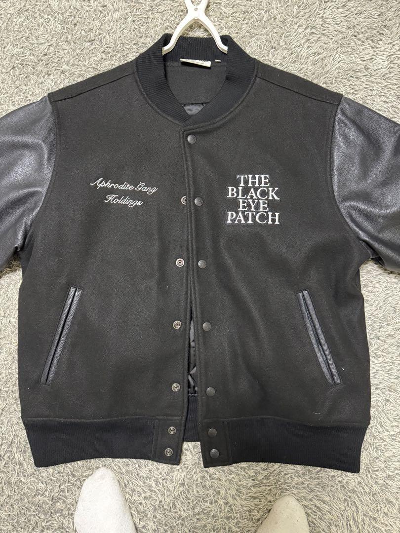 Black Eye Patch Namatatsuma Stadium Jean Black Gray Large Logo New