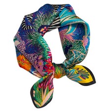 100 Mulberry Silk 20 small Scarf Women neckerchief Wrap blue green red ZT72