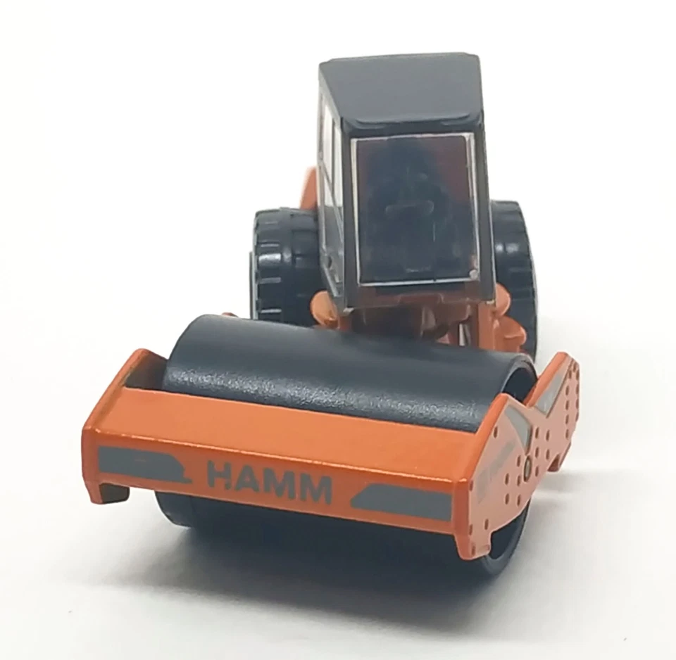 Majorette Construction HAMM H 20i Steamroller Orange 1/64 (3") 226A no Package - Image 2 of 4