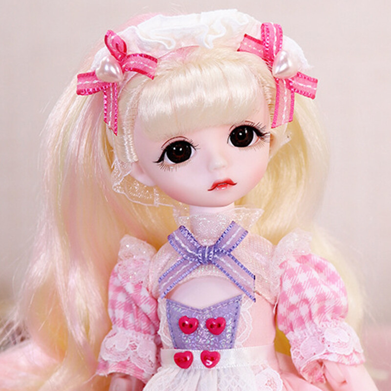 1/6 BJD Doll 28cm Girl Ball Jointed Dolls with Clothes Shoes