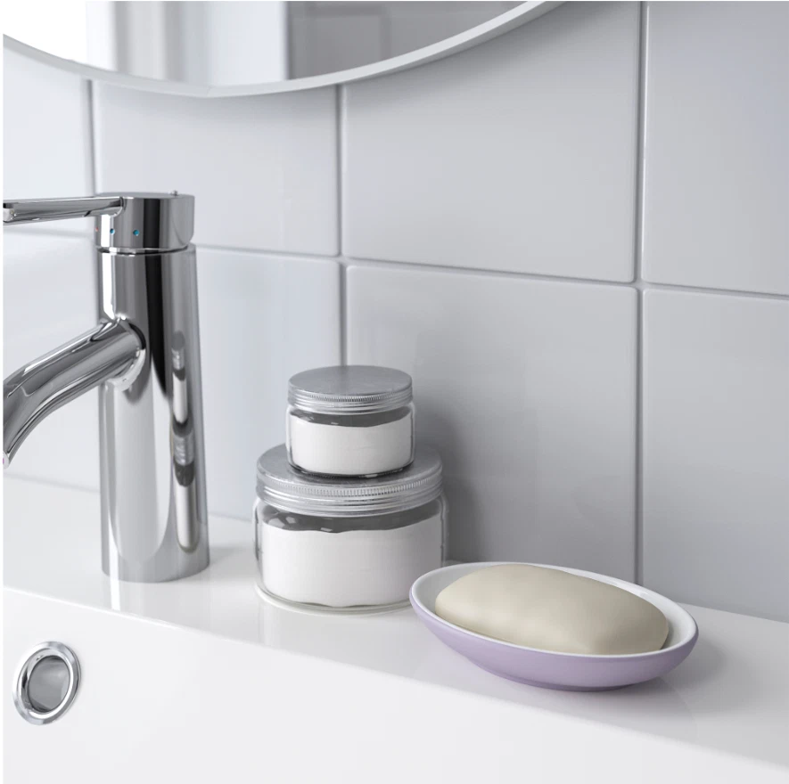 Jabonera IKEA EKOLN, lila, artículos de baño, totalmente nueva Foto 2 de 3