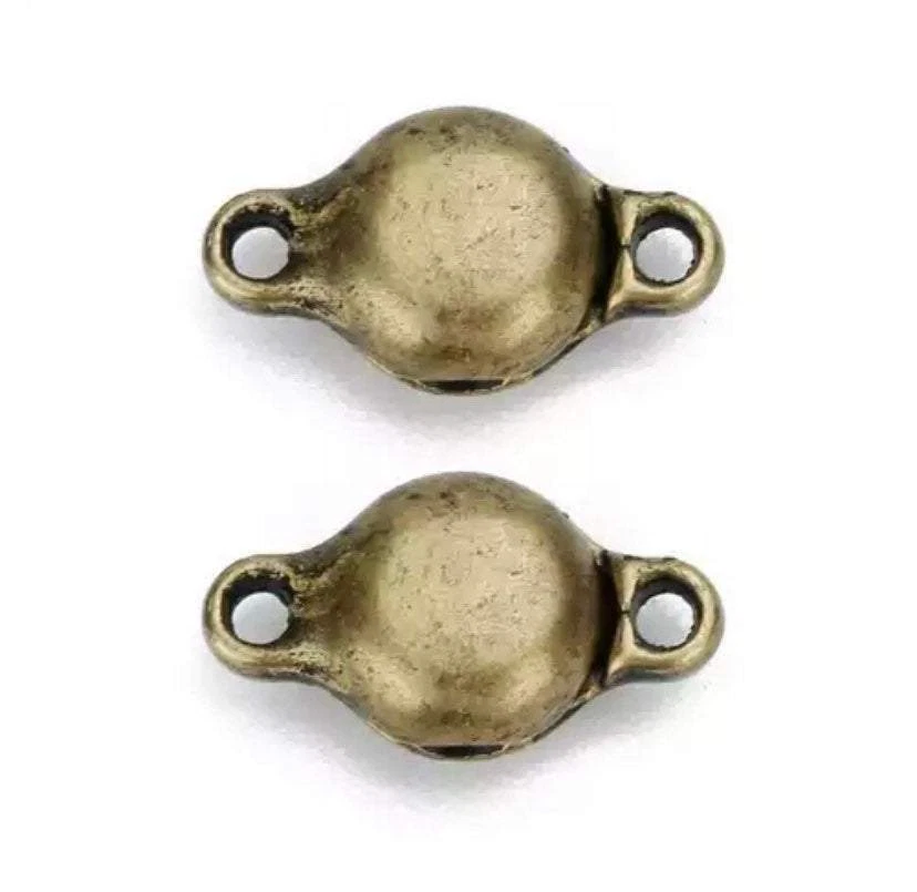 Strong Magnetic Clasps - 10 Pack Jewellery Findings - Silver or Bronze - Image 4 of 4
