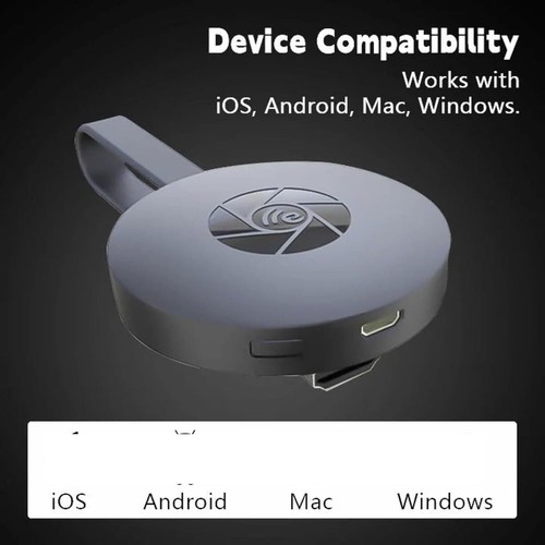 2X Para Chromecast Google HDMI Dongle G2 1080P Wifi MiraScreen Para TV Android iOS - Imagen 5 de 19