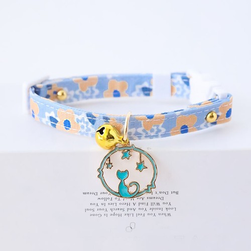 NEW Adjustable Necklace Shaped Pendant With Bells Cute Pet Cat Dog Comfy Collar - Picture 18 of 22