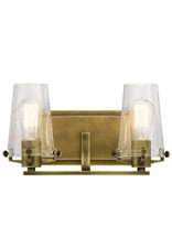 Kichler 2-Light Bath Light Natural Brass 45296 NBR