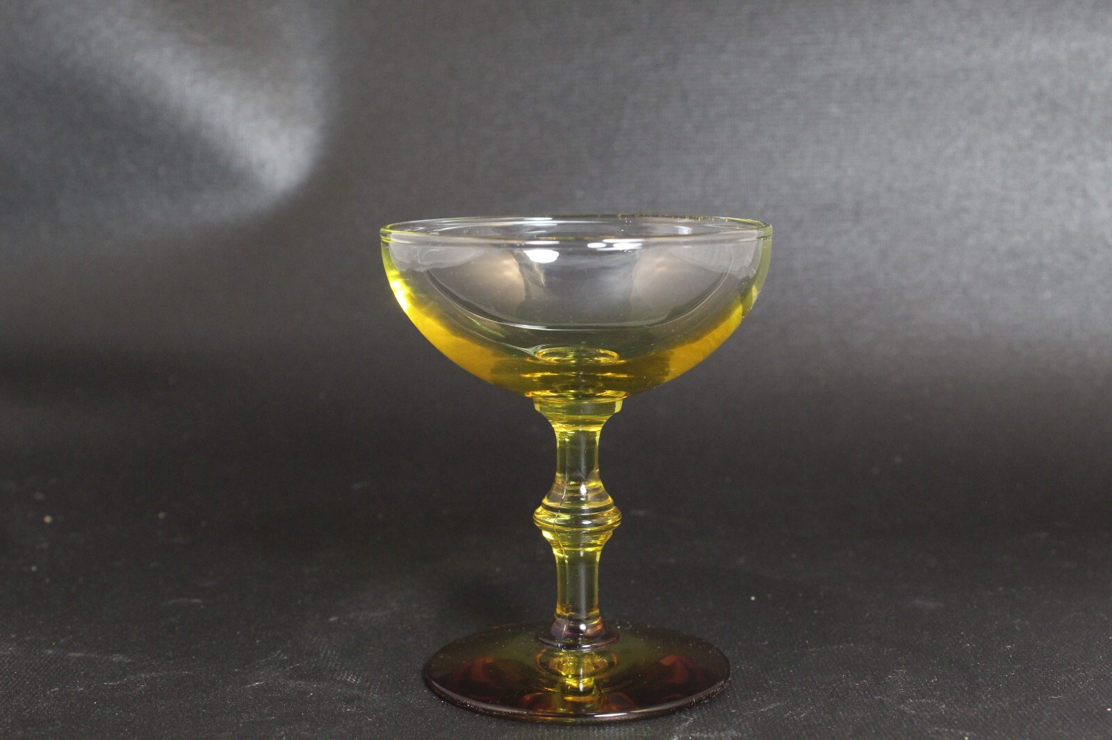 Vintage Mid Century Modern Libbey Forever Ombre Amber Champagne Glass