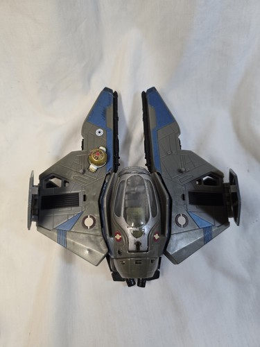 Star Wars Transformers Crossovers Blue Jedi Starfighter to Obi-Wan Kenobi Figure - Picture 4 of 5