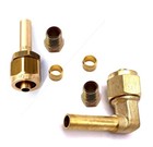 2 x LPG Autogas 8mm Flexible Pipe Fitting, Ends, FARO TYPE Connector brass
