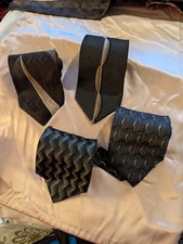 J. Ferrar Lot Of 4 Made In Italy 100 Silk Ties