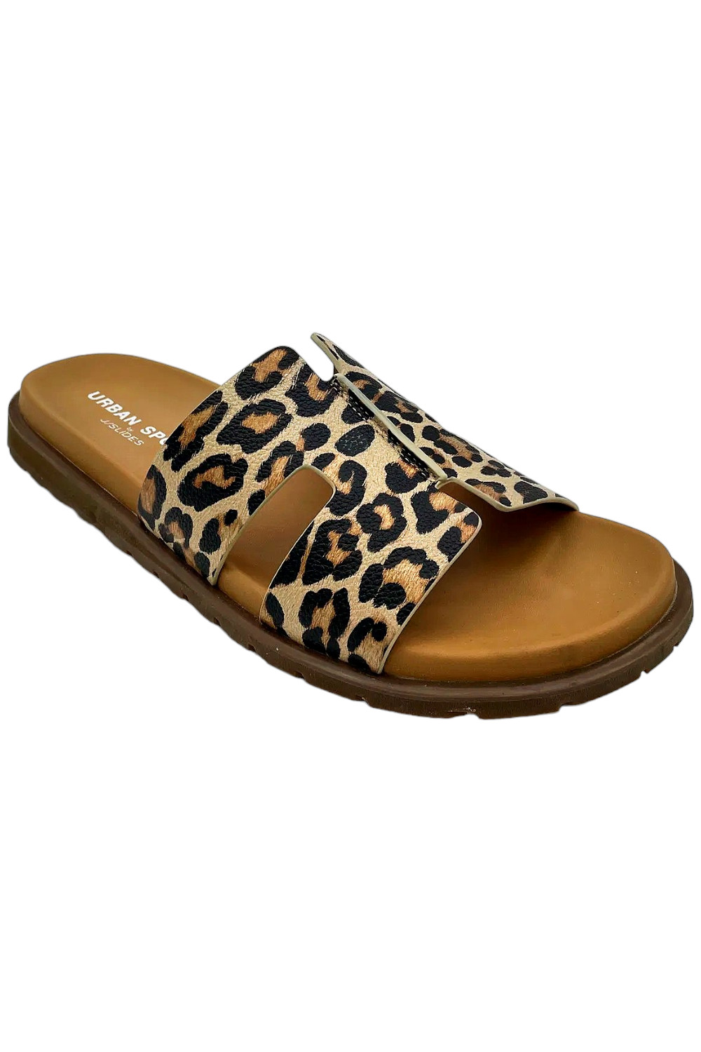 Городские спортивные женские сандалии Hanley на плоской подошве с леопардовой стелькой