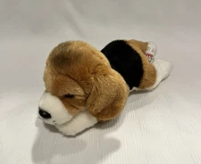 Ganz Webkinz Signature Lying Beagle Stuffed Plush Dog No Code WKSS2001