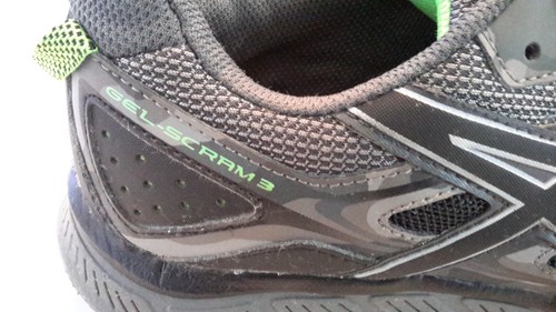 ASICS T6K2N Mens Size 7 Sneakers Gel Scram 3 Gray Neon Green Shoes Pre-owned - Picture 6 of 12