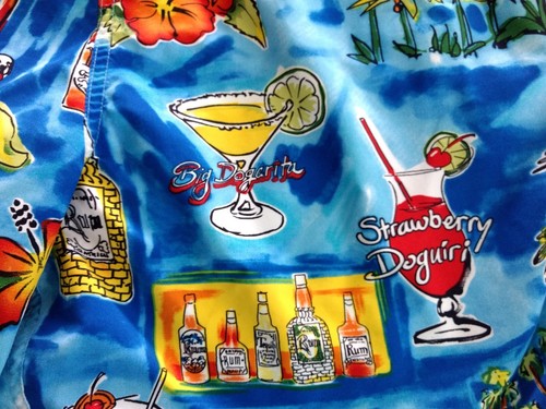 BIG DOGS Swim Trunks Men's M Multicolor Happy Hour Dog Mesh Summer Pocket Beach - Picture 5 of 15