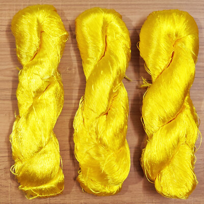  3 Thread Yarn Lace Skeins Knitting Work Reel Silk Fabric 345g Woven Sari