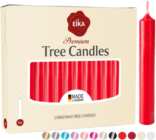 Velas de árbol de Navidad Eika Premium - Juego de 20 - Hechas en Europa - Sin aroma - Imagen 54 de 82
