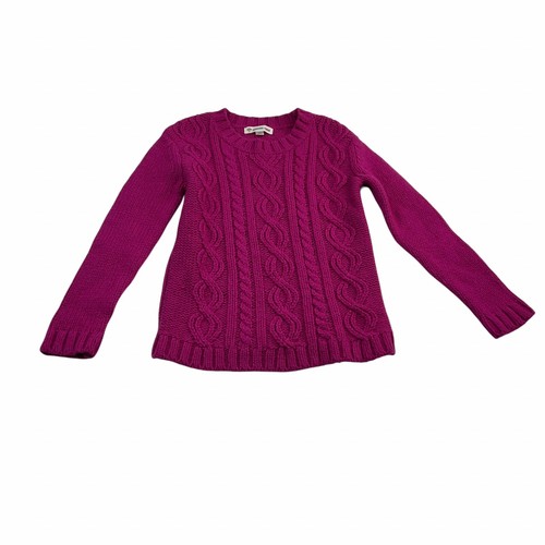 Girls Sweater Shirt Size 5 Size 5/6 Pink Gray Winter Holiday Christmas Cozy 1103 - Picture 3 of 11