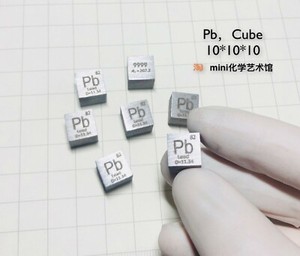Lead Metal 10mm Density Cube 99 95 Pure For Element Collection Ebay
