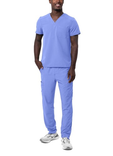 Adar Addition Scrub Set For Men - Classic V-Neck Scrub Top & Cargo Scrub Pants - Picture 71 of 91