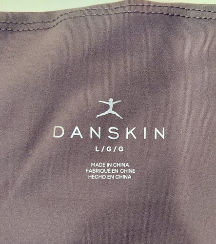 Danskin Women's Crossover Waist Crop Leggings Size LARGE Purple Yoga Pants NWT - Picture 5 of 24