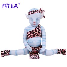 IVITA 18" Avatar Boys Toys Doll Silicone Reborn Baby Dolls Waterproof Xmas Gift