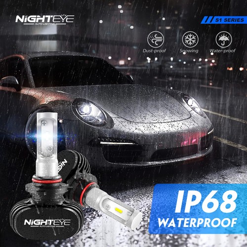 HB3 9005 P20D Car Headlamp LED Headlight Bulbs Replace Kits 6500K White 8000LM - Picture 9 of 12