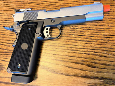 PIGU！ Metal CO2 Blowback Airsoft Gun 1911 HI-CAPA Silver Color