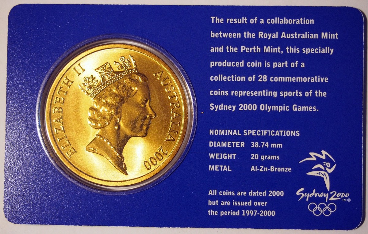 2000 Sydney Olympics $5 Coin - Australia - No: 17 of 28 - Sailing