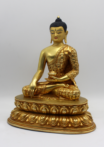 Masterpiece 24 K Gold Shakyamuni Buddha Statue - Picture 3 of 5