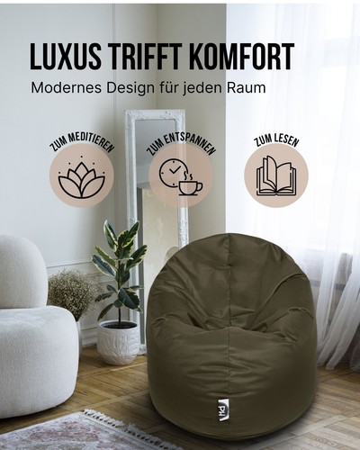 Patchhome 2 Varianten in 1 Sitzsack Sitzkissen Beanbag Gamer Kissen Tobekissen - Bild 124 von 199
