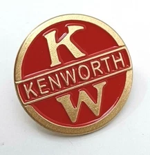 kenworth kw emblem lapel enamel hat pin metal