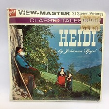 View Master 3 Reels Slides Heidi / Johanna Spyri B425 New Sealed Old Stock 1958
