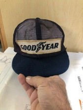 SNAP BACK -OLD- GOODYEAR EMBRODERED LOGO vintage baseball hats Made in USA- 91D