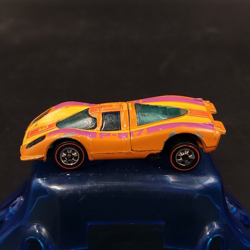 Vintage 1969 Hot Wheels Redline Porsche P-917 Hong Kong Orange - Picture 3 of 9