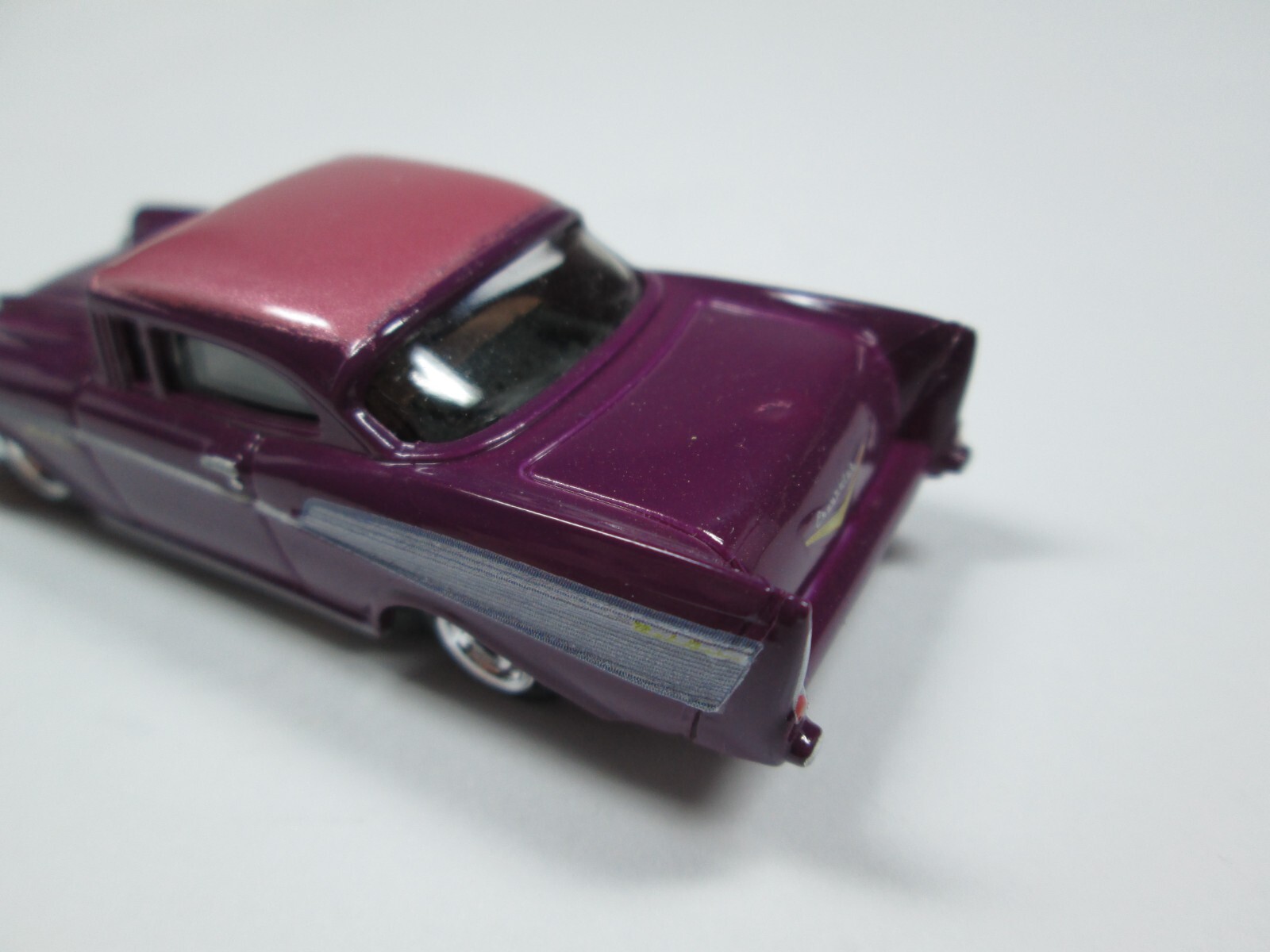 57 Chevy AW Autoworld Custom HO Slot Car TJet UltraG Chassis BLEM eBay