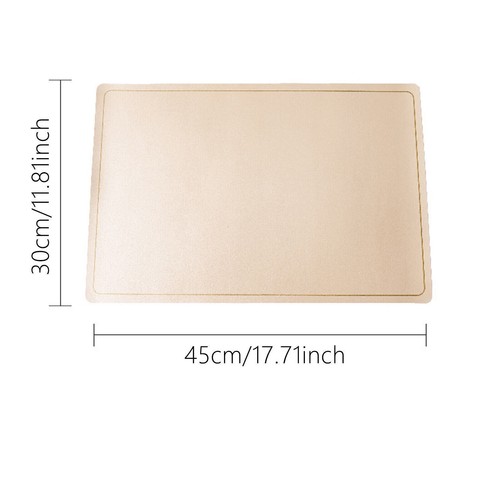 Set of 4 Faux Leather Placemat Kitchen Dining Table Mats Heat Resistant Non-Slip - Picture 45 of 50
