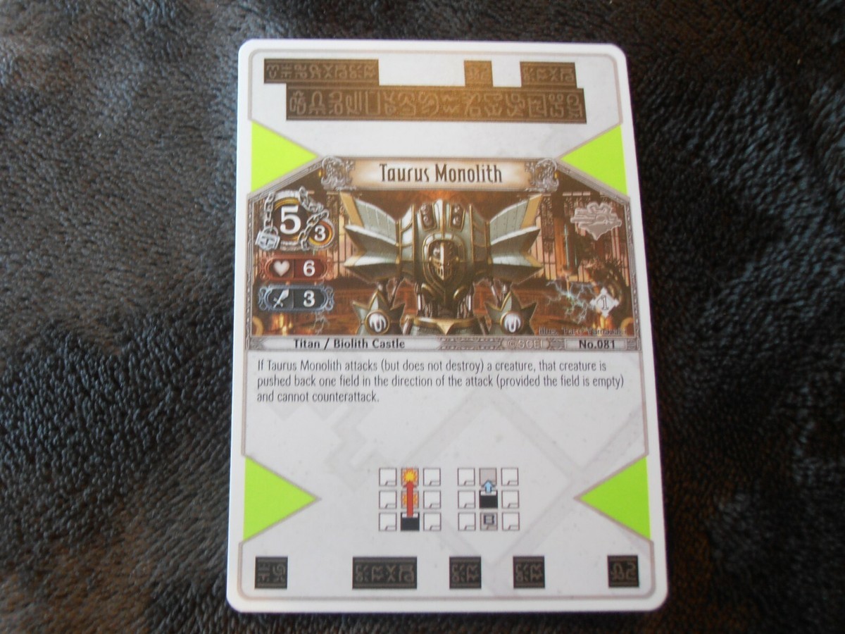 The Eye of Judgement PS3 Judgment card # 081 Taurus Monolith | eBay